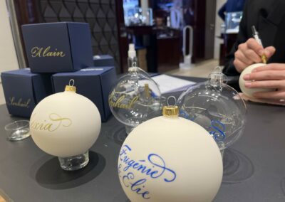 Calligraphie boules de noel Longines Bon marché