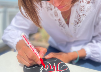 Ateliers créatifs de customisation de raquettes de Ping-Pong pour L'Oréal